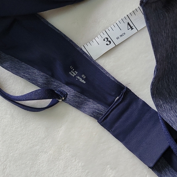 🧸 AERIE HEATHER NAVY DARK BLUE STRAPLESS OR STRAP T SHIRT COMFORT EVERYDAY BRA - Picture 5 of 8